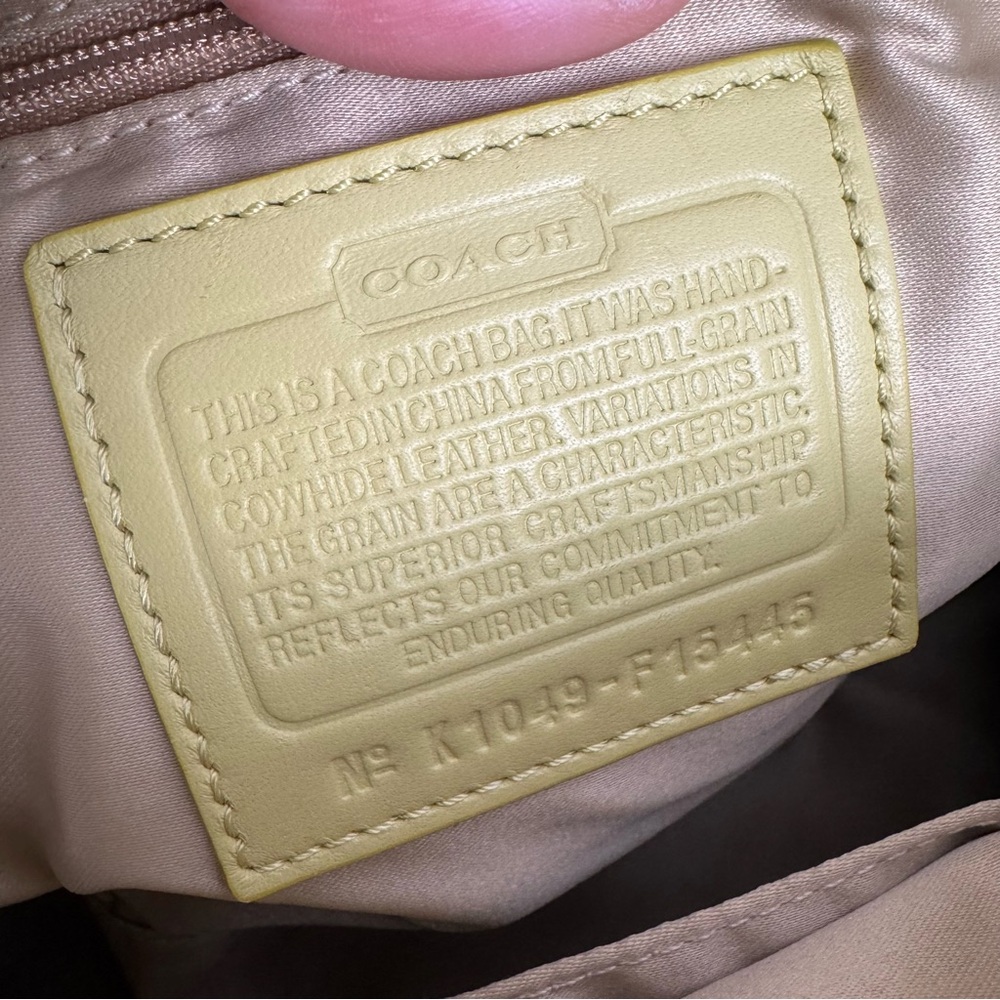 Coach Ashley Satchel Leather Bag – Key Lime Green - Picture 11 of 14